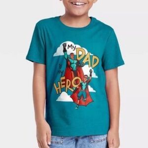 Cat & Jack blue graphic tee